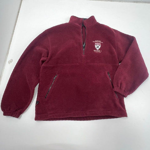 Vintage 2004 Harvard Business School HBS Fleece Quarter Zip Charles River Sz XL