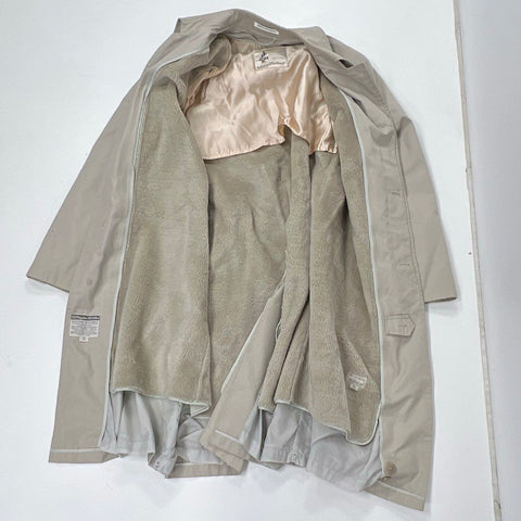 Vintage 80s Misty Harbor Trench Coat All Weather Zip Out Liner Sz 42L