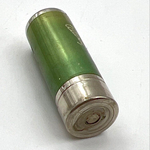Vintage 50s Tangee Women's Lipstick Tube Case Green Silver Orange Prop Display