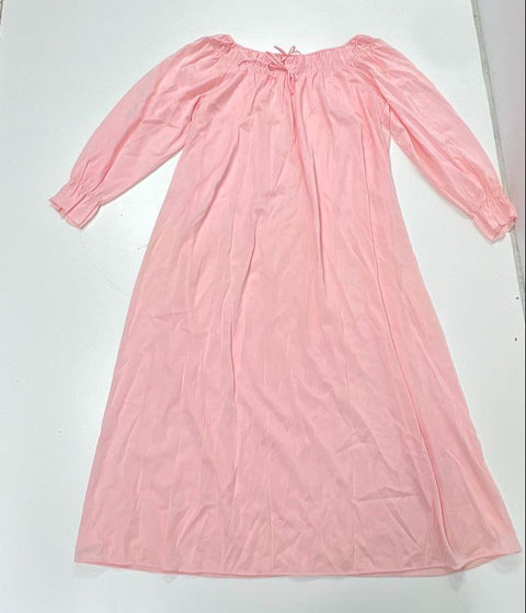 Vintage Women's Lingerie Lot 4 Nightgown Slip Pajamas Pink Cream White Sz M/L
