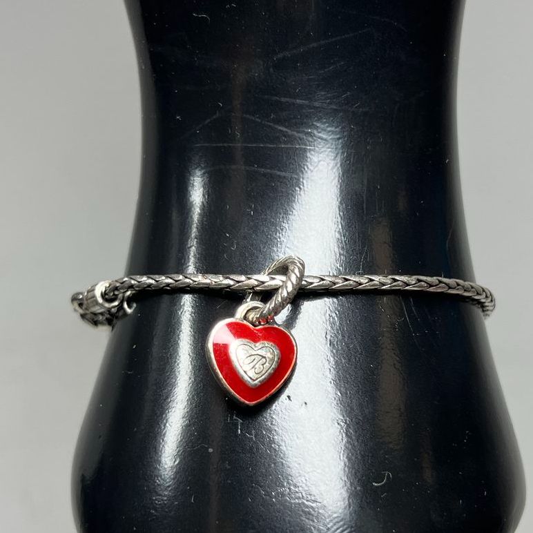 Brighton Heart Bead Charm Bracelet 12.54g