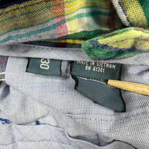 Polo Ralph Lauren Men's India Madras Plaid Classic Fit Shorts Multicolor Sz 30