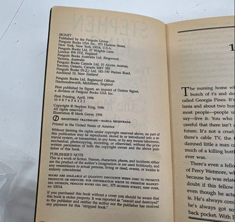 Stephen King The Green Mile Complete 6 Book Serial Set 1996 Paperback Lot