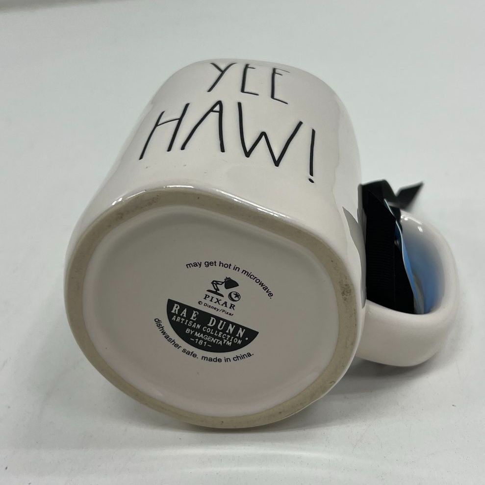 Rae Dunn Disney Pixar Toy Story Jessie Yee Haw Ceramic Coffee Mug NWT