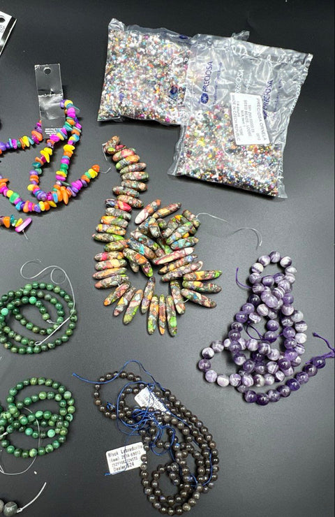 Jewelry Making Supplies Lot Beads Gemstones Preciosa Ornela Labradorite 3.5lbs