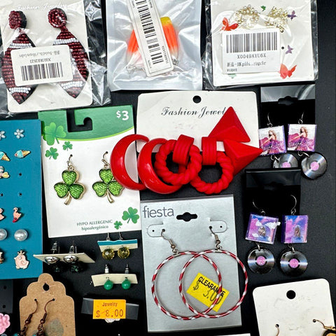Mixed Costume Jewelry Lot 40+ Pairs Earrings Rue21 Mixit Boho Novelty Feathers