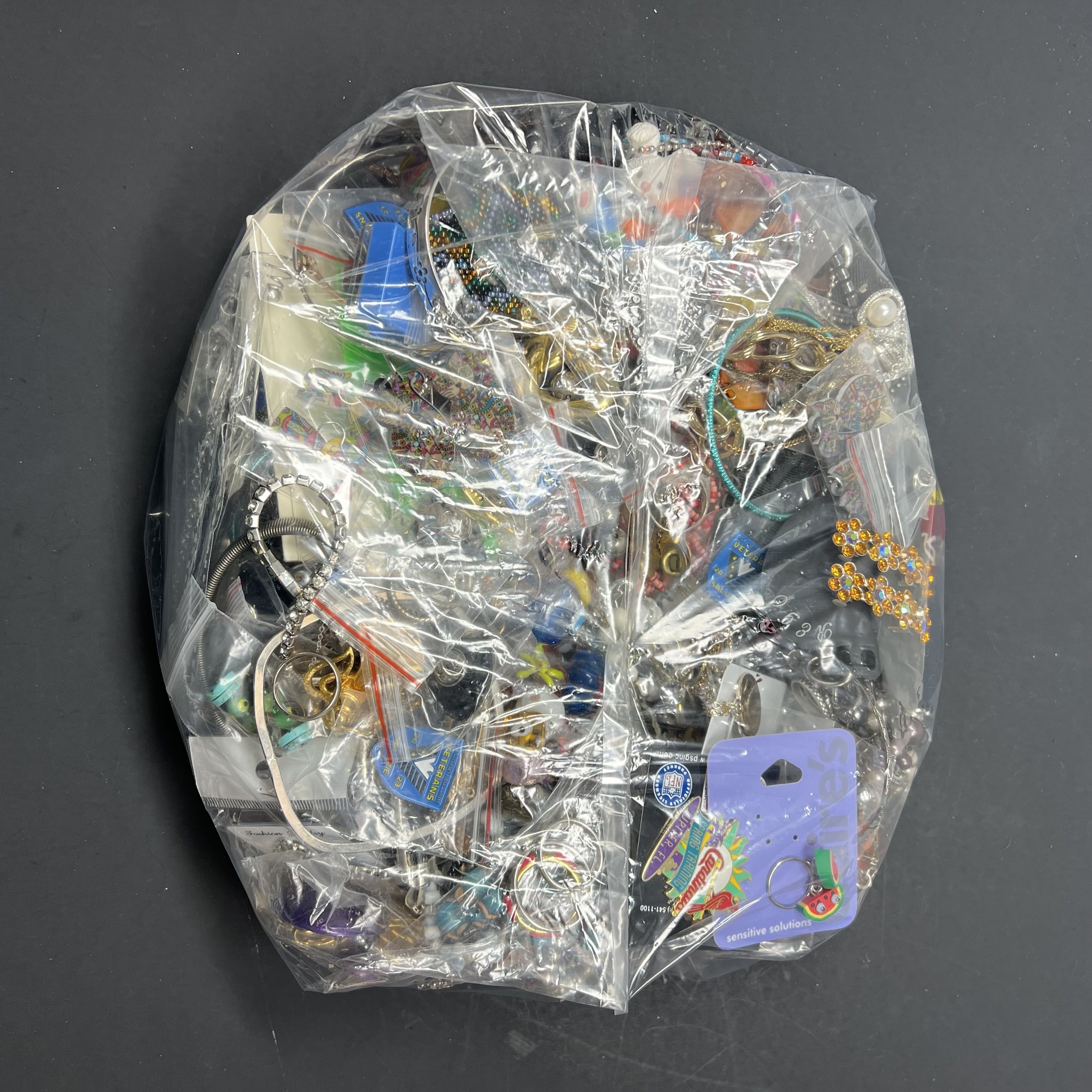 5LB Wearable Costume Jewelry Mixed Items Bag