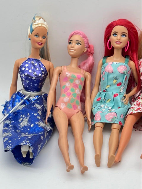 Mattel Barbie Doll Lot Mixed Fashionistas Mermaid Disney 8 Pieces