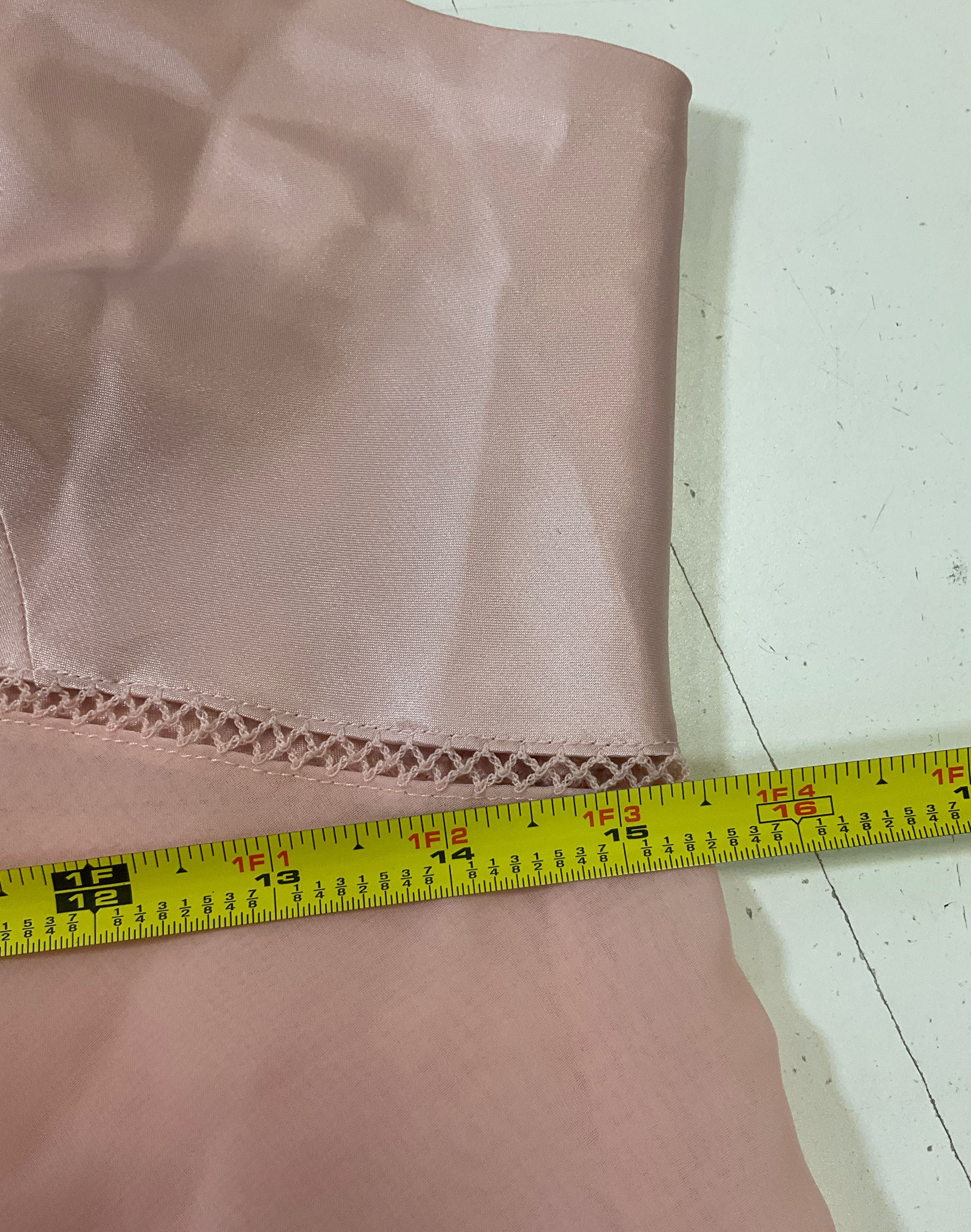 Victoria's Secret Pink Satin Chiffon Babydoll Chemise Hanky Hem Sz S Vintage Y2K
