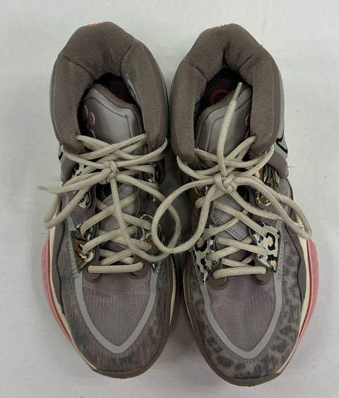 Nike Kyrie Infinity Grey Leopard Camo Sneaker Athletic Shoes Women's Size 8