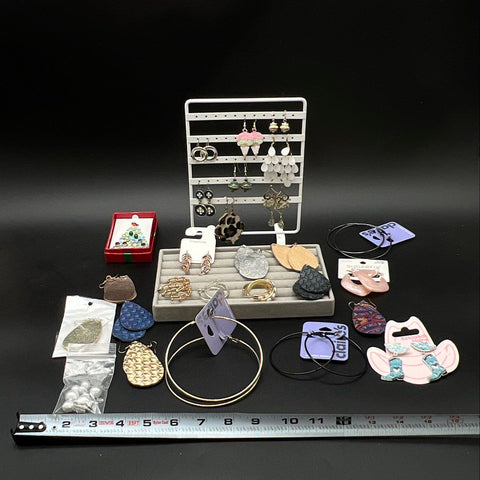 Claire's Sugarfix Maurices Costume Jewelry Lot 25+ Pairs Earrings Hoops Dangle