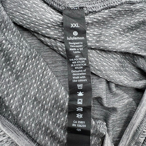 Lululemon Men's Metal Vent Tech LA Clippers Gray Hooded Shirt NBA Size XXL