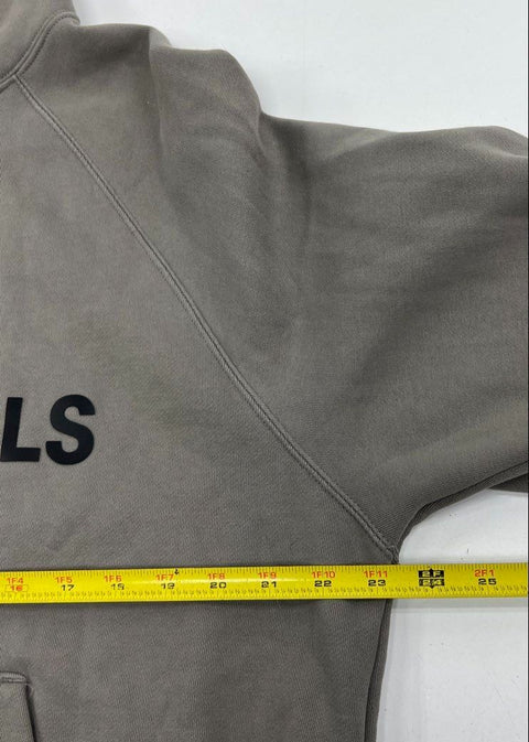 Fear of God Essentials Gray Logo Pullover Sweatshirt Hoodie Men's XS