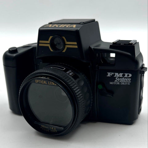 Akira II TC-500 Deluxe 35mm Film Camera Kit JRT-101 Flash Case & Box Vintage