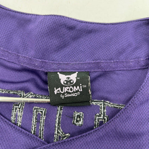 Sanrio Women's Kuromi Baseball Jersey Purple Character Sz M
