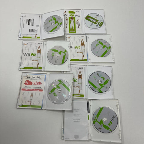 Nintendo Wii Fit & Wii Fit Plus Video Game Lot of 7 Games