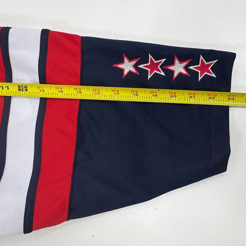 Black Cat Hockey Men's Veterans Day Warrior #22 Hockey Jersey Navy Blue Sz 2XL