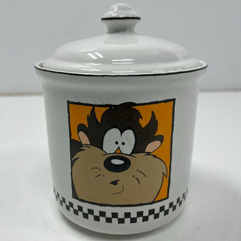 Looney Tunes Taz Tasmanian Devil Canister Jar 7" Vintage 1993 Certified Intl
