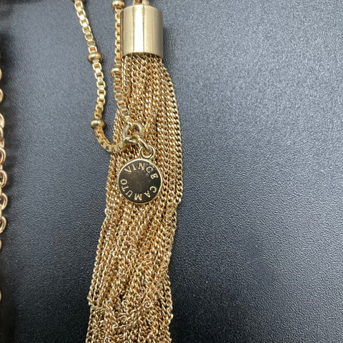 Talbots Trifari Vince Camuto Tassel Costume Jewelry Lot 7 Gold Tone Beaded