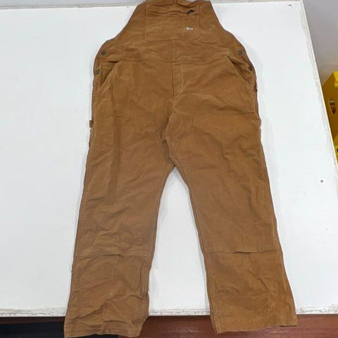 Carhartt Brown Washed Duck Loose Fit Bib Overalls Kids' Size XXL (20)