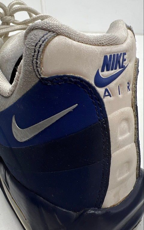 Nike Air Max 95 White Navy Blue Grey Dallas Cowboys Theme Sneakers Men's Size 12