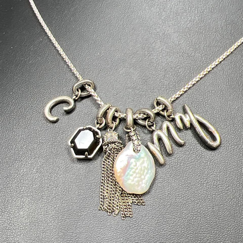 Kendra Scott CMZ Pearl Charm Necklace