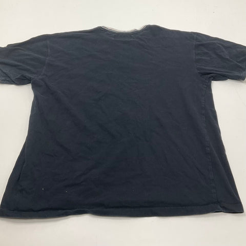 Vintage Y2K Paco Jeans Black Embroidered Dragon Ringer T-Shirt Men's XXL