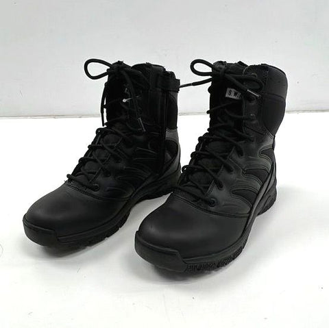 Original S.W.A.T. Force 8" Side Zip Black Tactical Duty Boots Men's Size 10