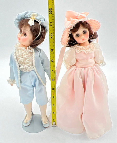Madame Alexander Blue Boy and Pinkie Dolls Set of 2 Vintage 8" Sleepy Eyes