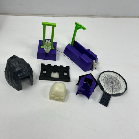 Vintage 80s Domino Rally Ghost Ride Glow In The Dark Toy Set Parts Lot