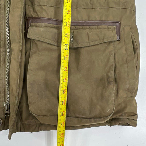 Vintage 90s Cabela's Men's Goose Down Parka Coat Olive Hunting Field Jacket L