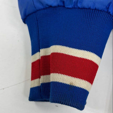 Vintage 80s Kansas Jayhawks Crimson Girls Satin Bomber Jacket Quilted Lined Sz S