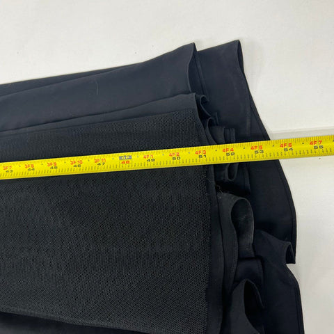 WHITE by Vera Wang VW360454 Black One Shoulder Ruched Gown Dress Women's Size 8