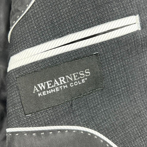 Kenneth Cole Awearness Charcoal Wool Blend 2-Piece Suit Men's 44R 38W