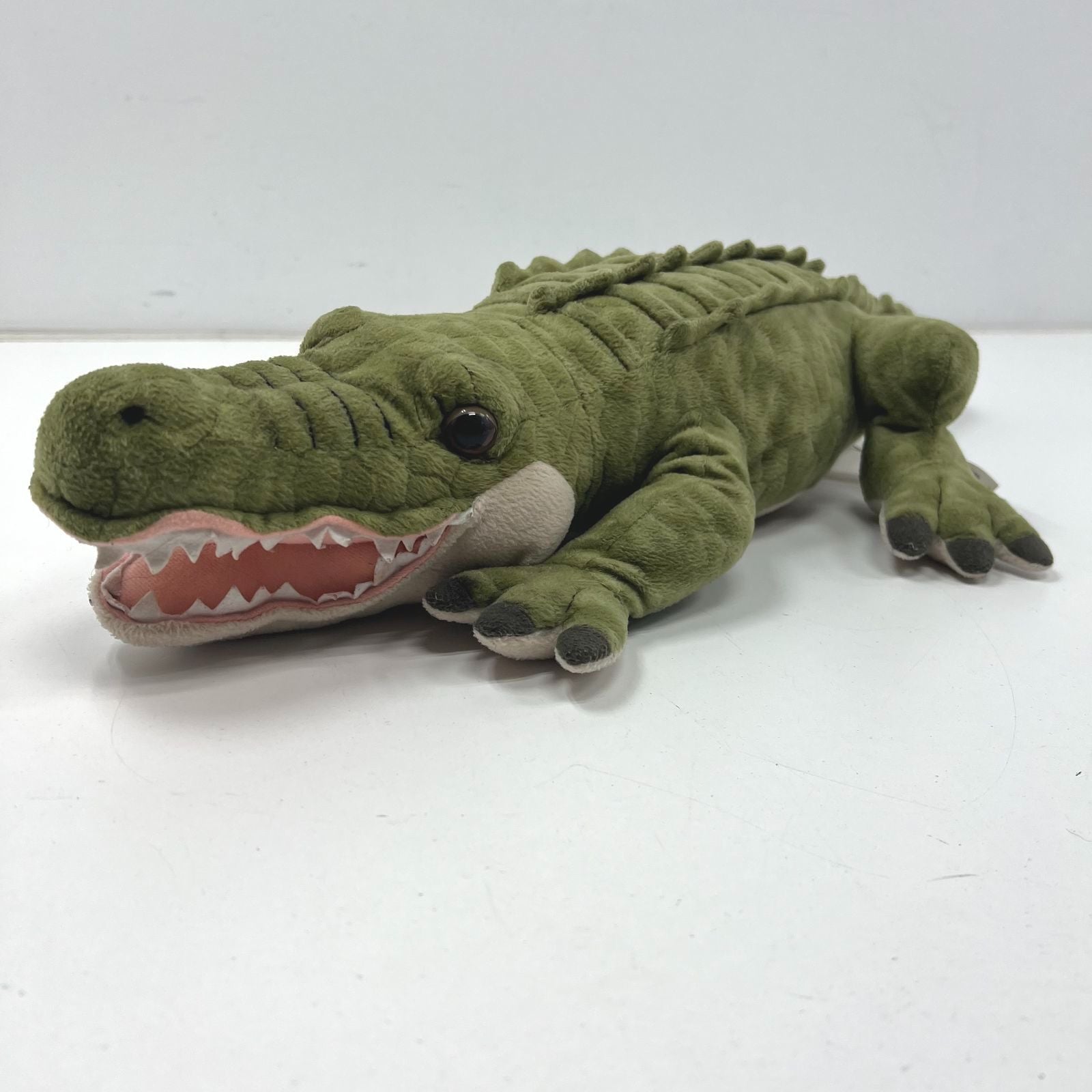 FAO Schwarz Large 25" Alligator Crocodile Green Stuffed Animal Plush Toy 2015
