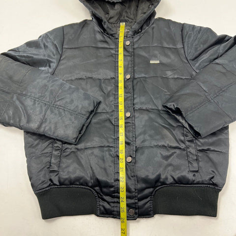 Vintage Y2K Sean John Women's Black Hooded Puffer Jacket Full Zip Sz 1X