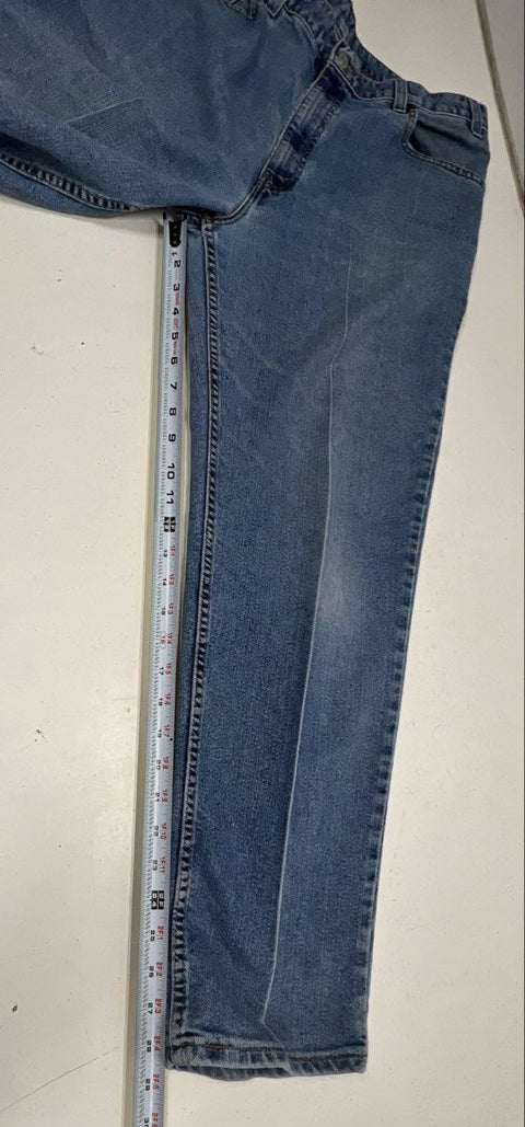 Vintage 90s Levi's Men's Light Wash Relaxed Fit Tapered Jeans Made in USA 38x31