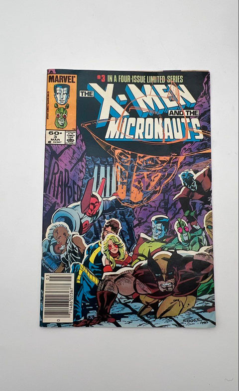 X-Men and the Micronauts #2 #3 #4 Comic Lot Marvel 1984 Limited Series