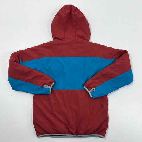 Yo Colorado Men's Colorblock Hooded Half Zip Pullover Jacket Red Blue Sz M