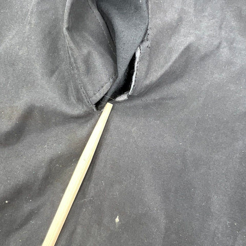 Rochester Big & Tall Men's Black Lined Trench Coat Overcoat Size 2XB