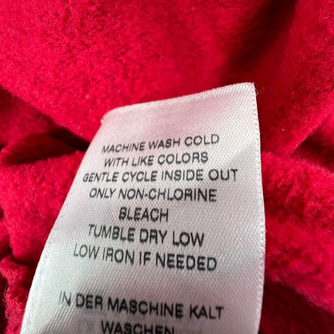 True Religion Men's Red Core Zip Up Buddha Graphic Hoodie Size XXL