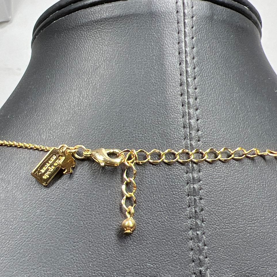 Kate Spade Rhinestone Gold tone Y-Drop Necklace