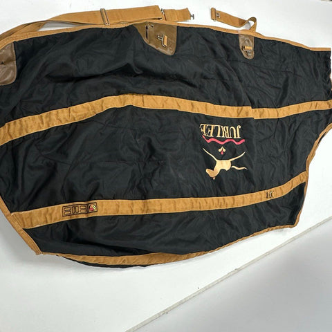 BMB Jubilee Horse Blanket Quilted Turnout Rug Black Tan Equestrian Gear