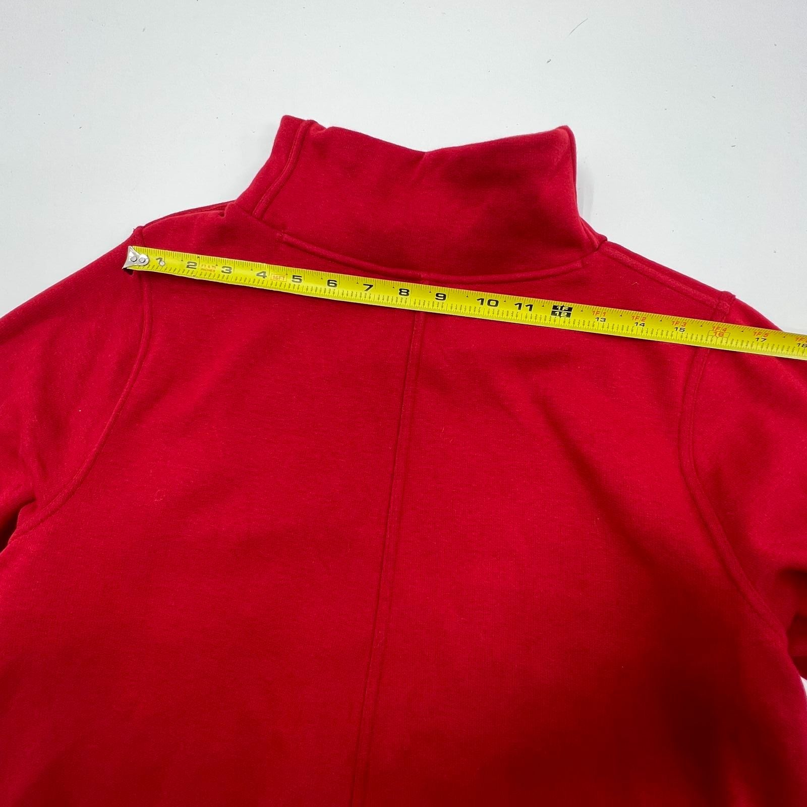 Athleta Red Cozy Karma Mock Neck Fleece Lined Dress Women's L NWT
