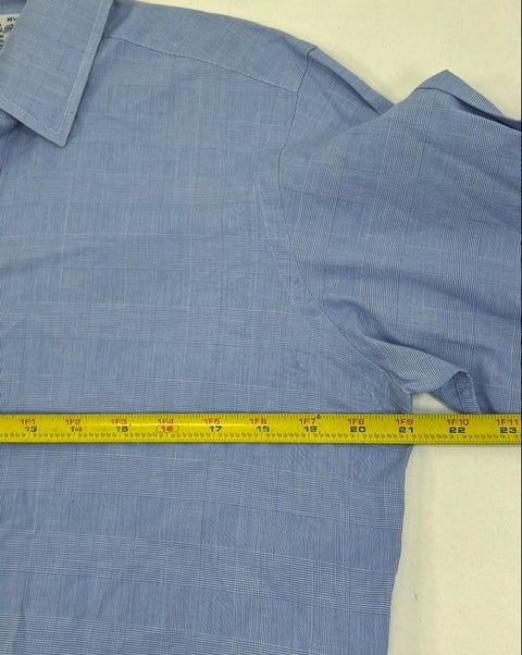 Vintage 80s Turnbull & Asser Glen Plaid Dress Shirt Royal Warrant England Sz