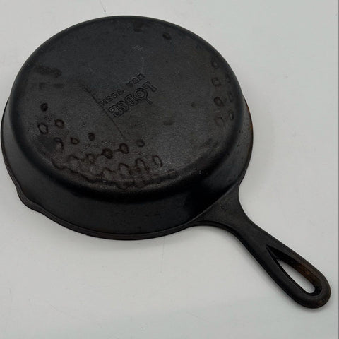 Lodge 9 Inch Cast Iron Skillet and Grill Pan 2 Piece Lot Made in USA