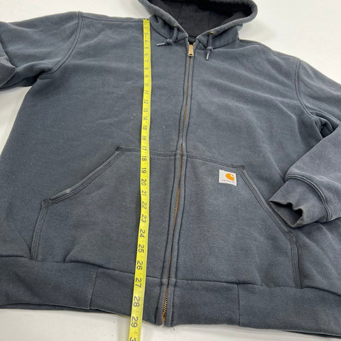 Carhartt Men's Rain Defender Paxton Heavyweight Full Zip Hoodie Gray Sz M