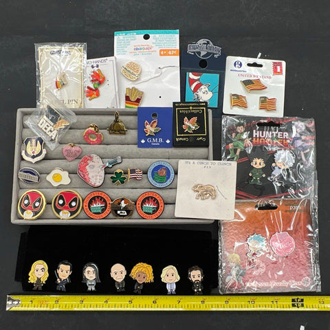 Collectible Pin Lot Marvel Deadpool Hunter x Hunter Enamel 39 Pieces Modern