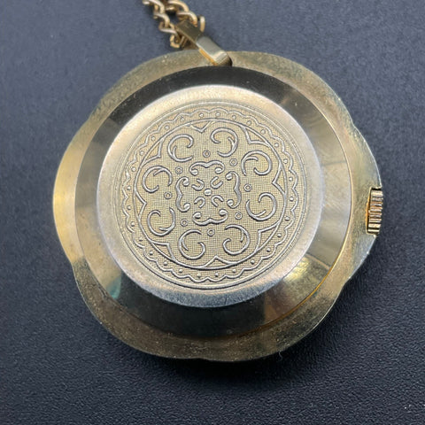 Vintage Caravelle Miranda Focal Watch Pendant Necklace Lot of 3 Wind-Up Runs