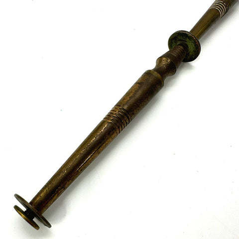 Vintage Brass Tiered Cake Stand Handle Hardware Replacement Ring Top Ornate